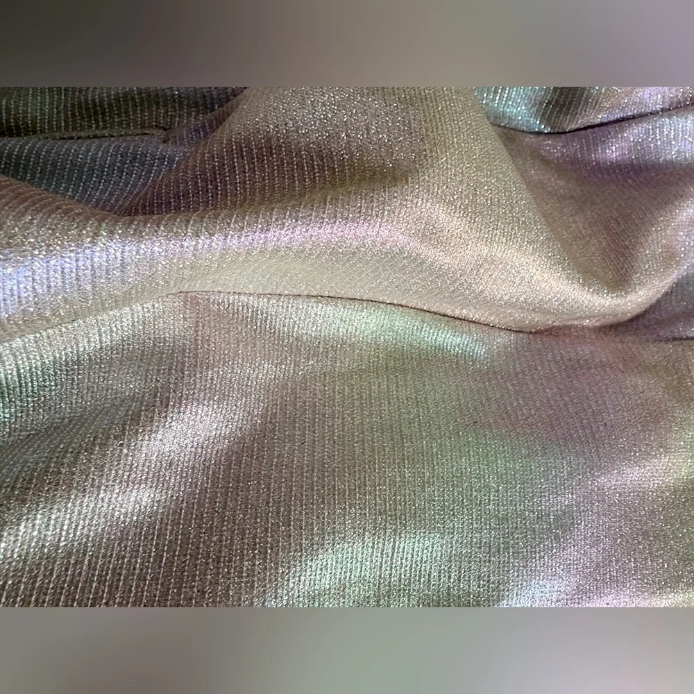 Nwt! City Vibe iridescent rainbow pearl prom dress gown 3 - Picture 7 of 8